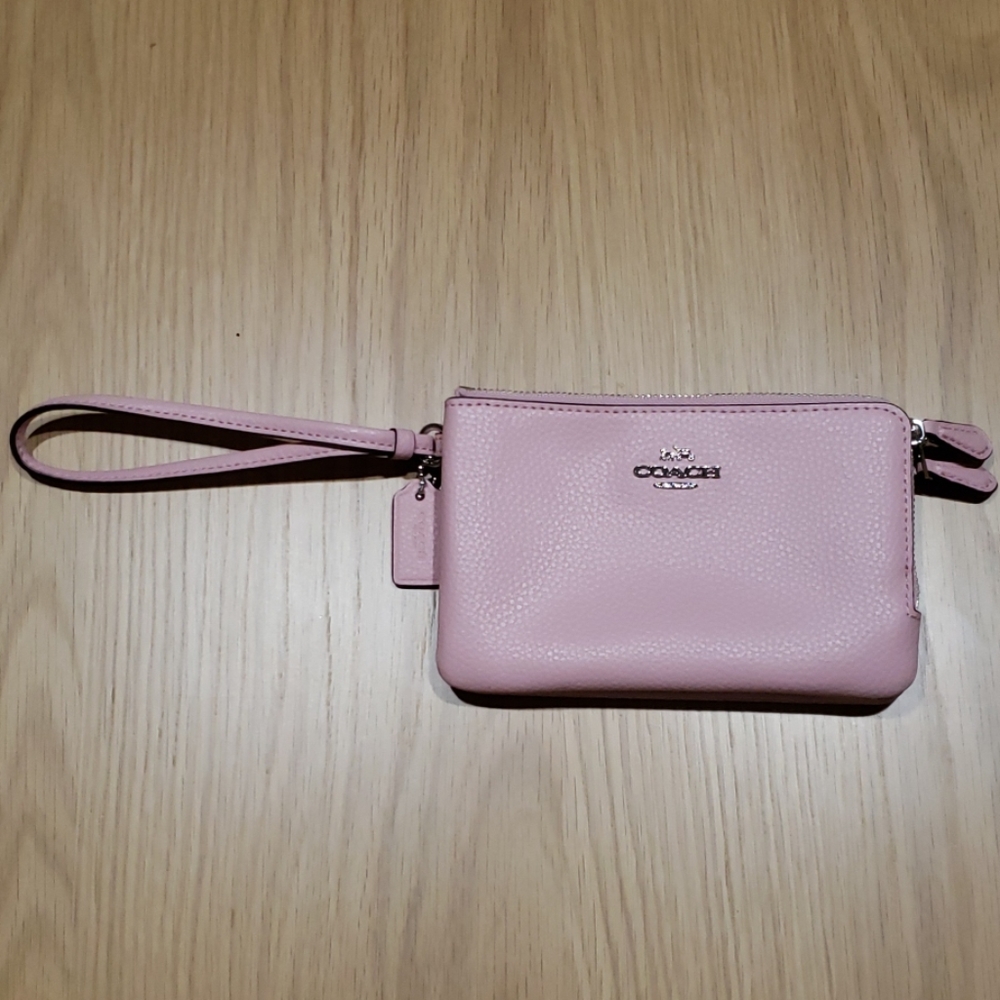 NWOT Coach Double Zip Wristlet